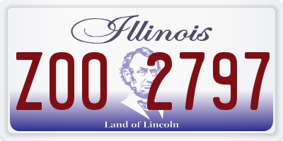 IL license plate Z002797