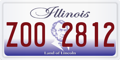 IL license plate Z002812