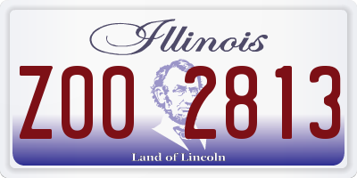 IL license plate Z002813