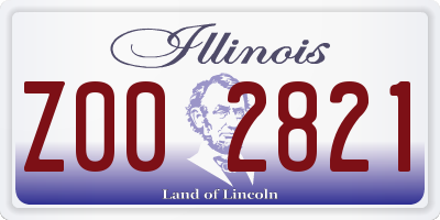 IL license plate Z002821