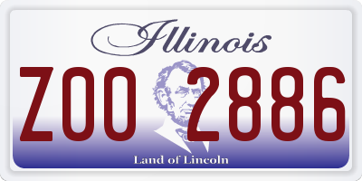 IL license plate Z002886