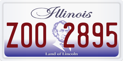 IL license plate Z002895