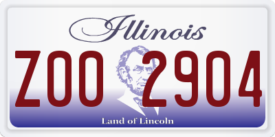 IL license plate Z002904