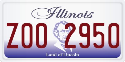 IL license plate Z002950