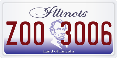 IL license plate Z003006