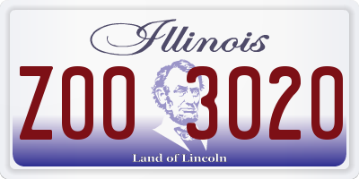 IL license plate Z003020
