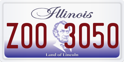 IL license plate Z003050
