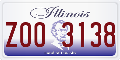 IL license plate Z003138