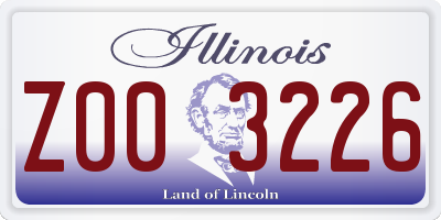 IL license plate Z003226