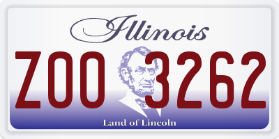 IL license plate Z003262