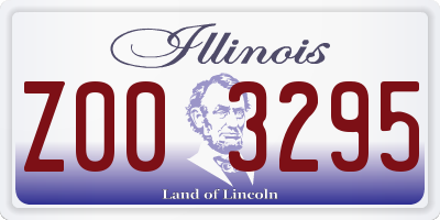 IL license plate Z003295