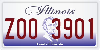 IL license plate Z003901