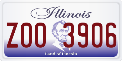 IL license plate Z003906