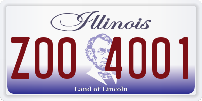 IL license plate Z004001