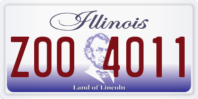 IL license plate Z004011