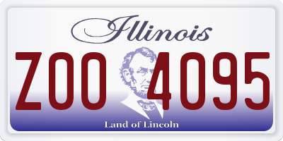 IL license plate Z004095