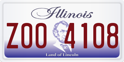 IL license plate Z004108