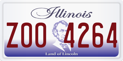IL license plate Z004264
