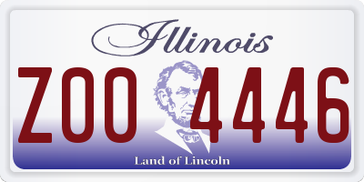 IL license plate Z004446