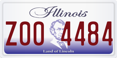IL license plate Z004484
