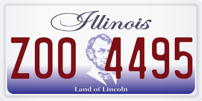 IL license plate Z004495
