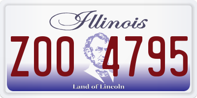 IL license plate Z004795
