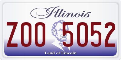 IL license plate Z005052