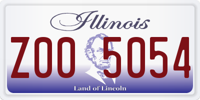 IL license plate Z005054