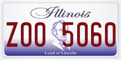 IL license plate Z005060