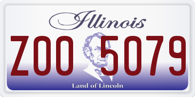IL license plate Z005079