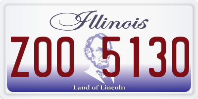IL license plate Z005130