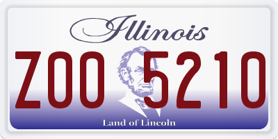 IL license plate Z005210