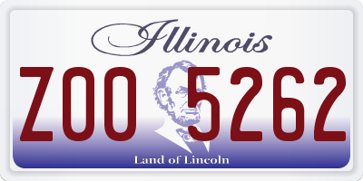 IL license plate Z005262