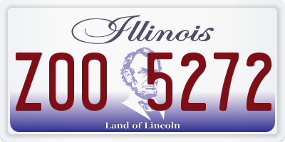 IL license plate Z005272