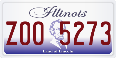 IL license plate Z005273