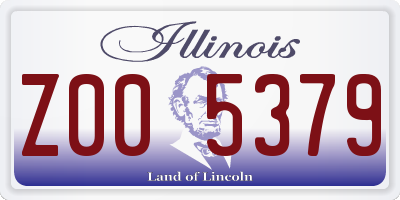 IL license plate Z005379