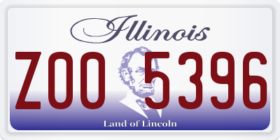 IL license plate Z005396