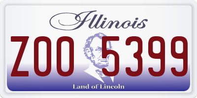 IL license plate Z005399