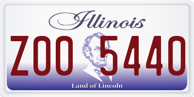 IL license plate Z005440