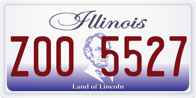 IL license plate Z005527