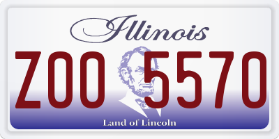 IL license plate Z005570