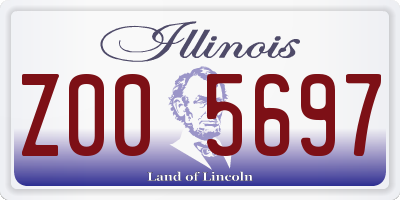 IL license plate Z005697