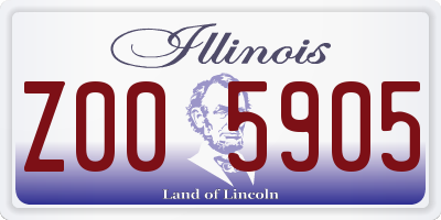 IL license plate Z005905