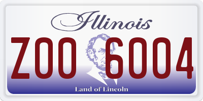 IL license plate Z006004
