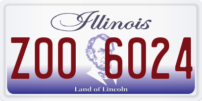 IL license plate Z006024