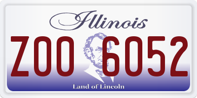 IL license plate Z006052