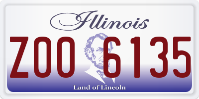 IL license plate Z006135