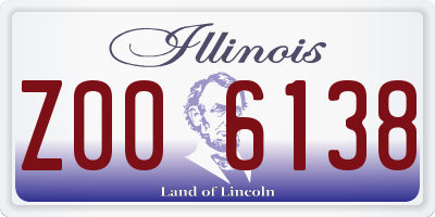 IL license plate Z006138
