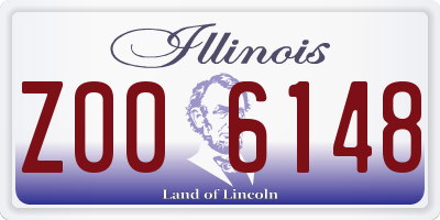 IL license plate Z006148
