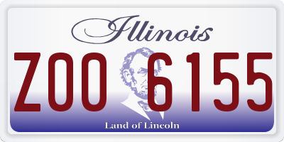 IL license plate Z006155